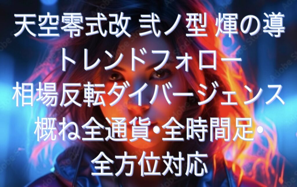 超万能型インジケーターサインツールtradeing view mt4対応 mt4,tradeing view 対応,超高性能インジケーターサインツール 天空零式改 弐ノ型 輝の導 概ね全通貨 全時間足 全方位FX株日本株アメリカ株オルカン全世界株式sp500対応